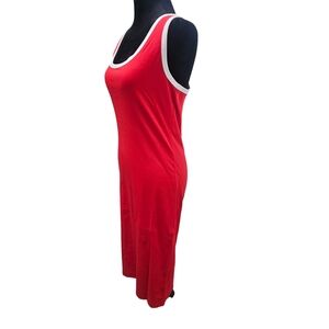 NWT Tam Ware Scoop Neck Casual Racerback Bodycon Tank Midi Dress Large